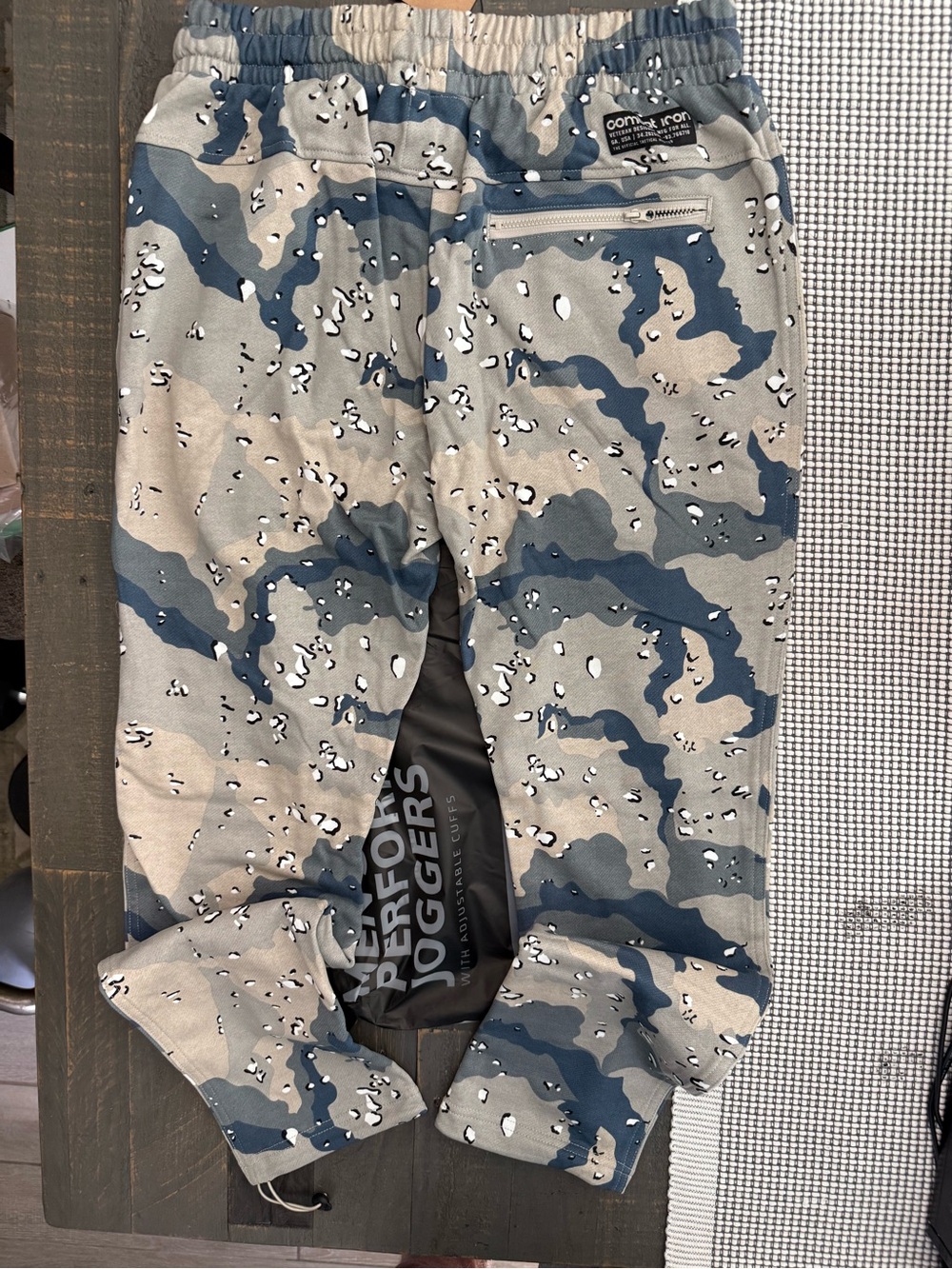 Combat Iron Camo Joggers - Blue & Tan